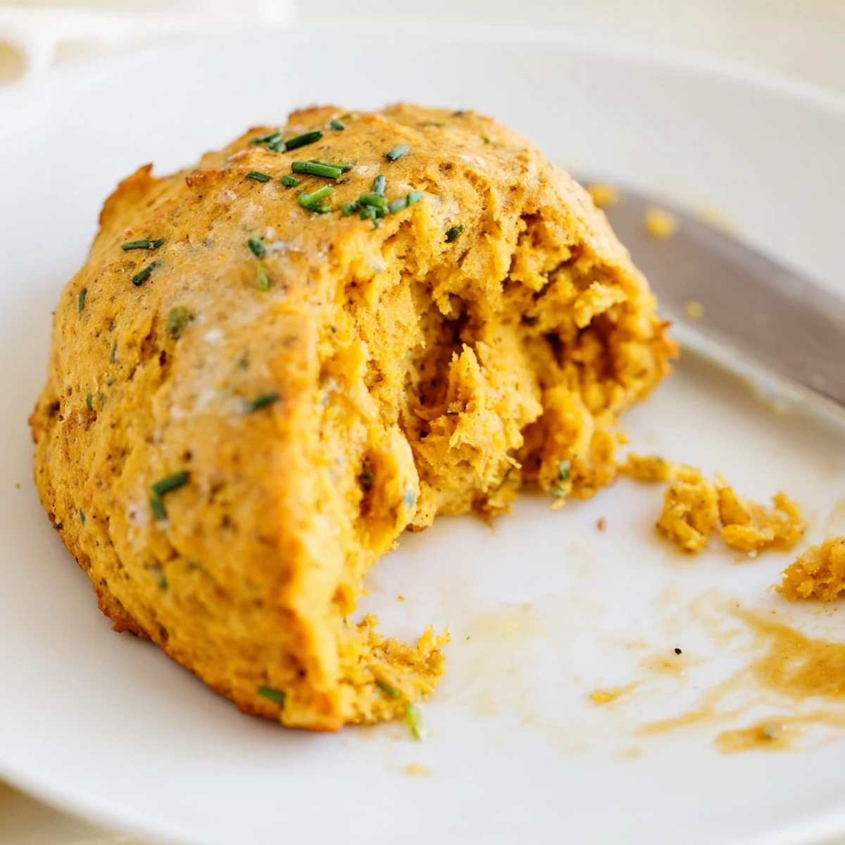 Warm, flaky scones infused with chai spices and Buffalo sauce for a unique breakfast treat.