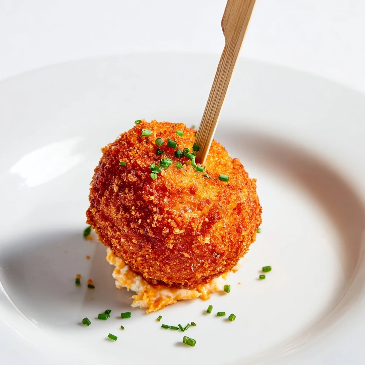 Spicy Cream Cheese Flamin Hot Pretzel Biscuit Skewers on a festive platter for game nights.  