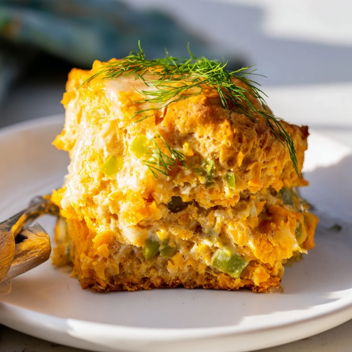 Savory biscuits featuring dill pickles and buffalo sauce, perfect for snacking anytime.  