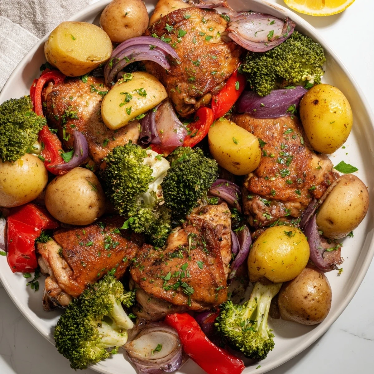 Savory Lazy Gourmet Chicken & Vegetable One-Pot, perfect for quick weeknight dinners.  