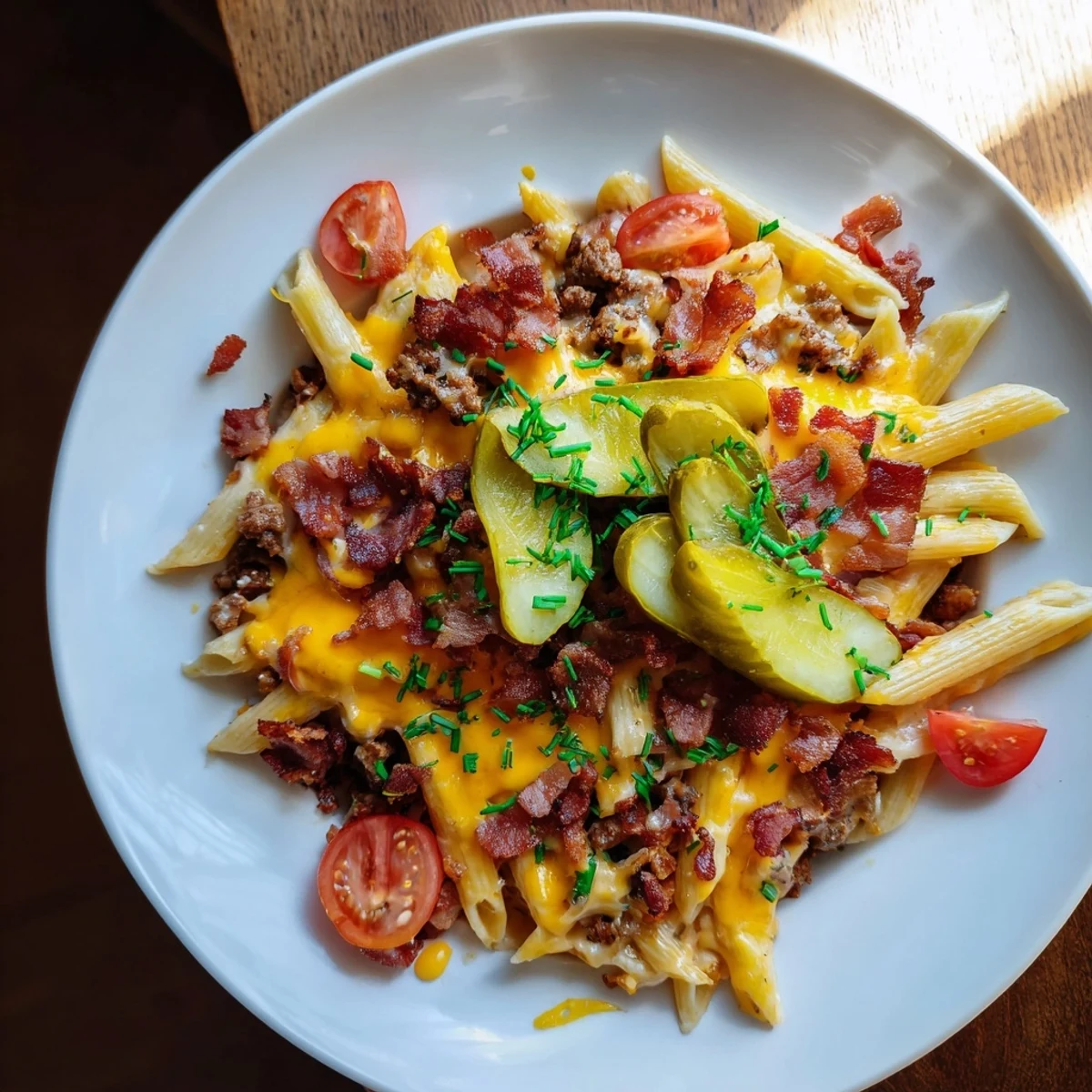 Bacon Cheeseburger Pasta Bake