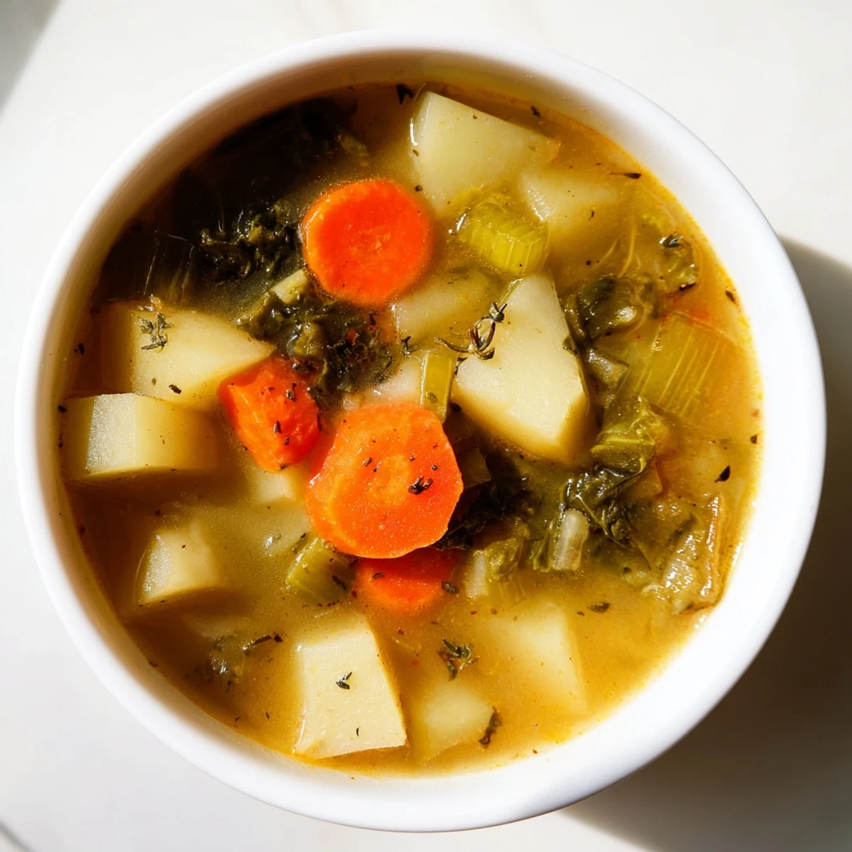 Vegetarian Potato Kale Soup