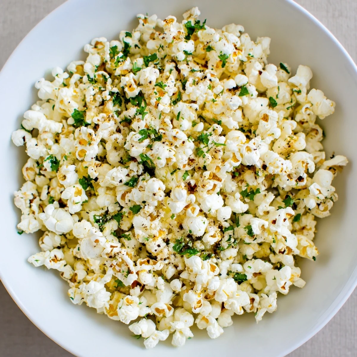 A vibrant bowl of flavorful savory popcorn mixes, ideal for snack trays at your next party.
