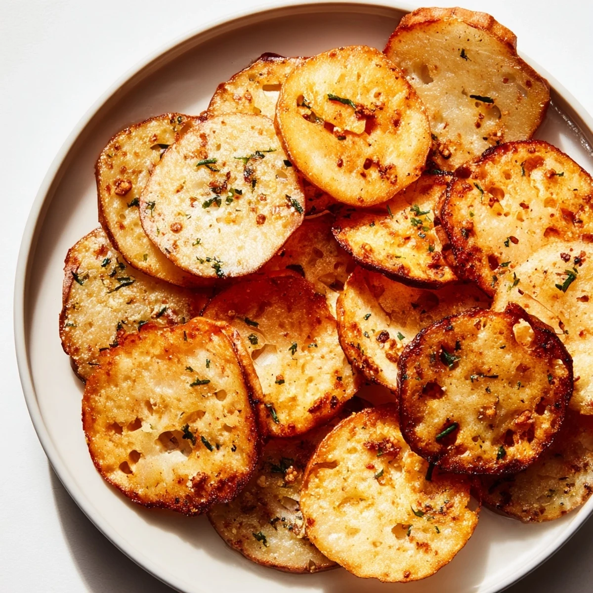 Golden-brown Air Fryer Bagel Chip Christmas Mix, a savory-sweet, party-perfect snack mix.