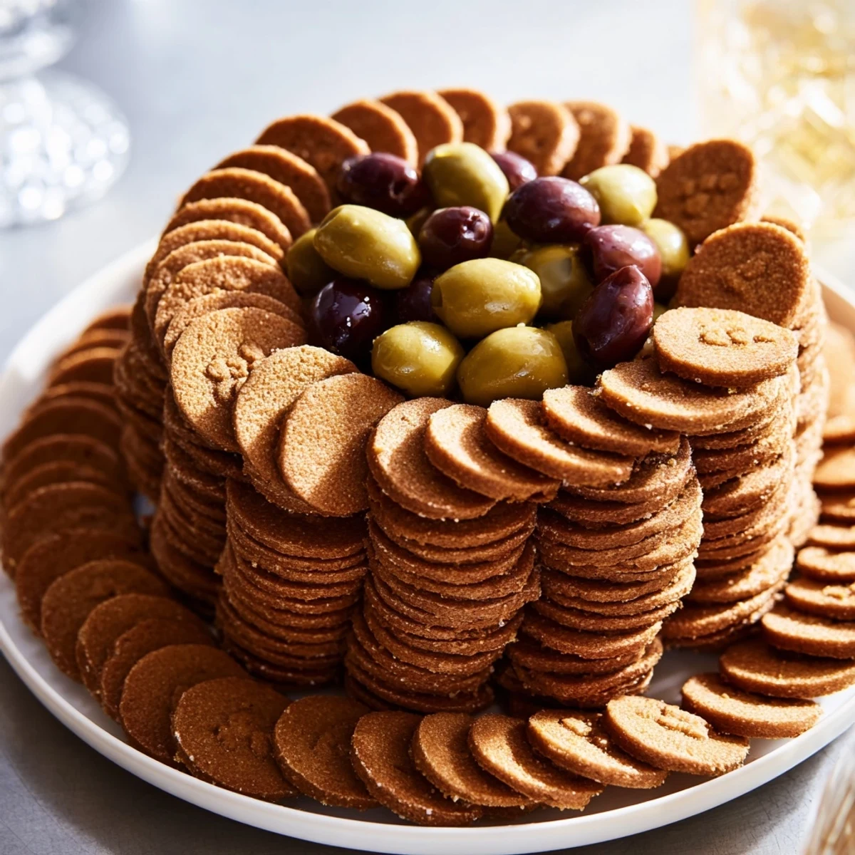 Enjoy this easy and visually-striking Roman Colosseum snack platter recipe with friends and family.