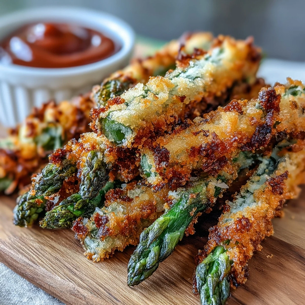Crispy Chili-Garlic Asparagus Fries