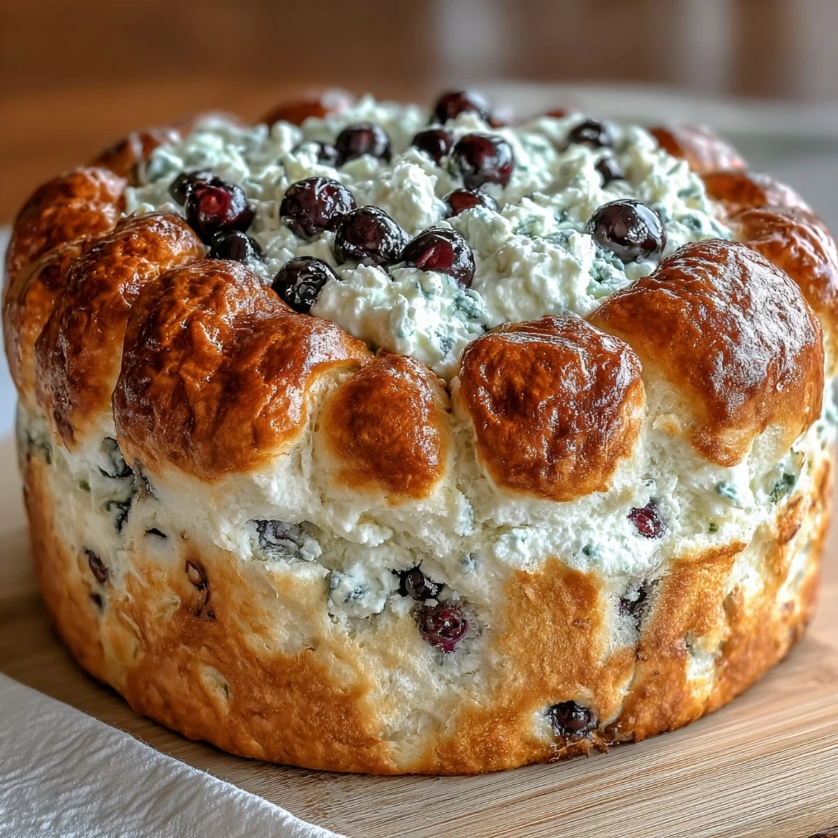 Light and airy cottage cheese blueberry cloud bread, perfect for low-carb snacking.