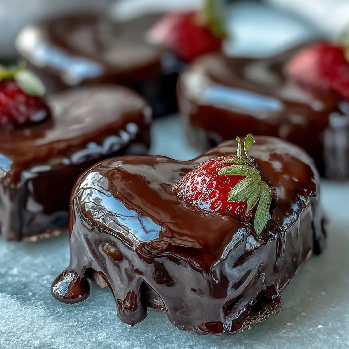 Decadent dark chocolate shell encasing fresh strawberries, decorated with white chocolate drizzle and ready to be smashed open for a fun dessert experience.