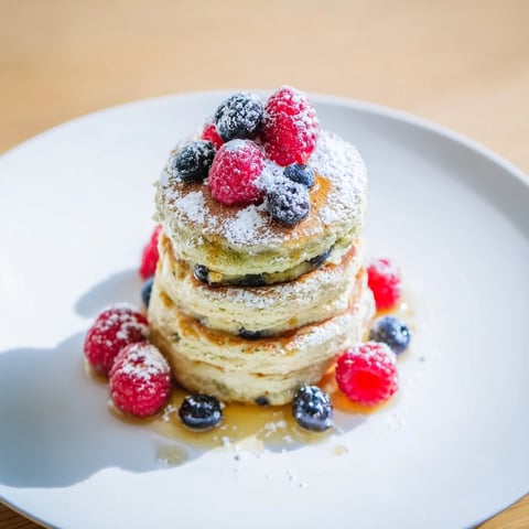 Fluffy Egg White Gingerbread Matcha Soufflé Pancakes, golden brown and perfectly puffed, ready to savor.