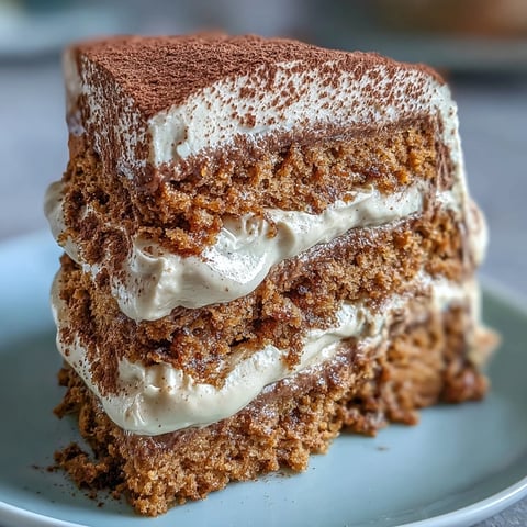 Fluffy Hojicha Cake slice showing airy genoise sponge layers and rich roasted tea whipped cream frosting.