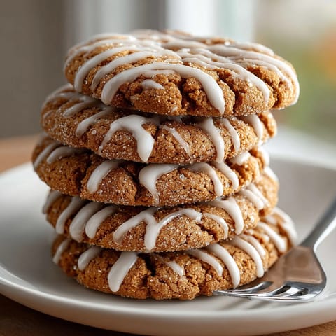 Freshly baked gingerbread latte cookies showcase rich spice notes and a sweet coffee topping, ready to enjoy.