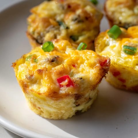 Deliciously fluffy Buffalo Ranch Egg Bite Cups, perfect for breakfast on-the-go!  