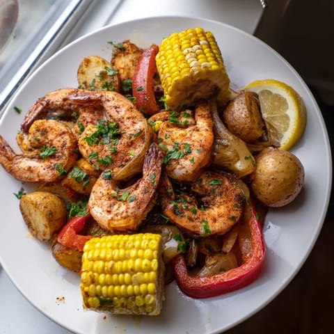 Cajun Shrimp Sweet Corn Platter