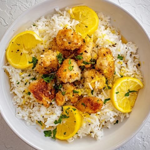 Lemon Pepper Chicken Rice
