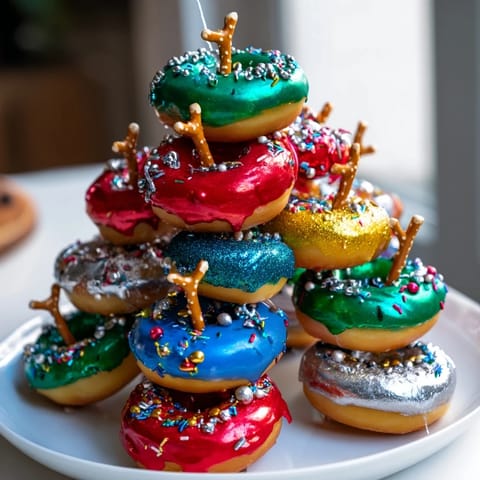 Donut Stack Christmas Ornament