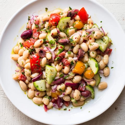Mediterranean Dense Bean Salad