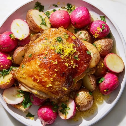 Roasted Radish & Chicken Sheet Pan