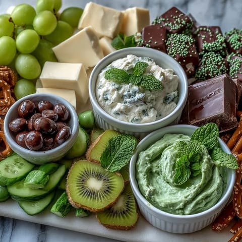 St Patricks Green Snack Board