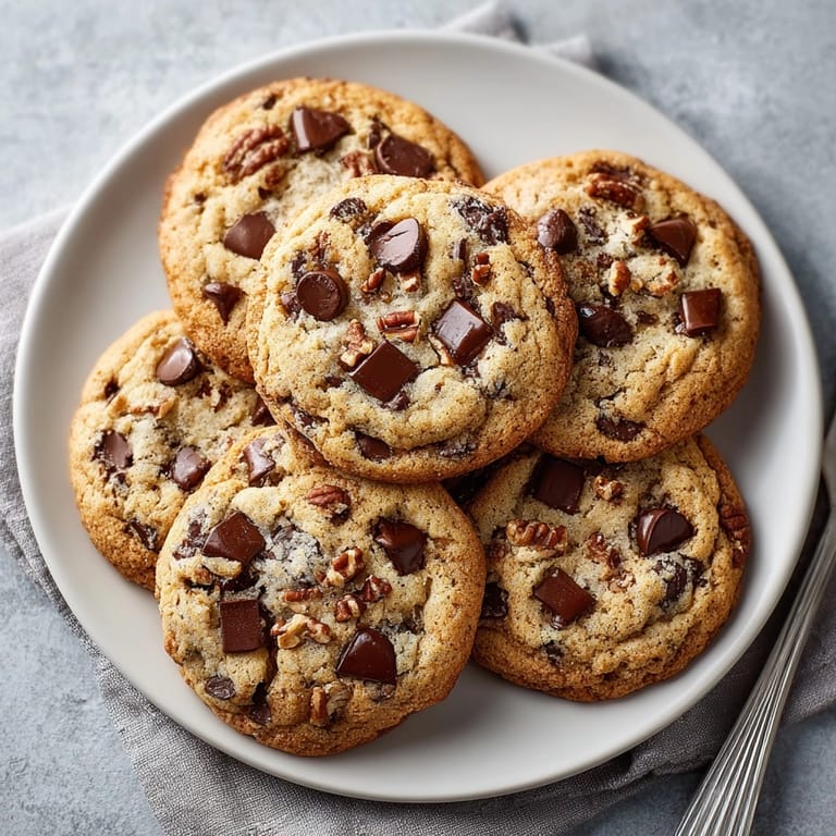 Close-up of homemade chocolate chip cookies, soft interior revealed, perfect for sharing with milk.