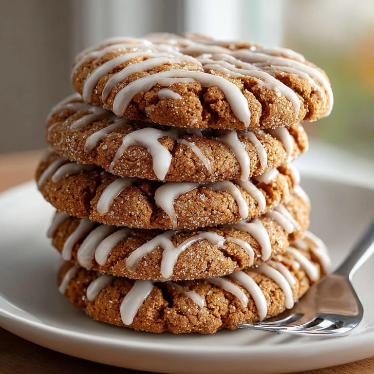Freshly baked gingerbread latte cookies showcase rich spice notes and a sweet coffee topping, ready to enjoy.
