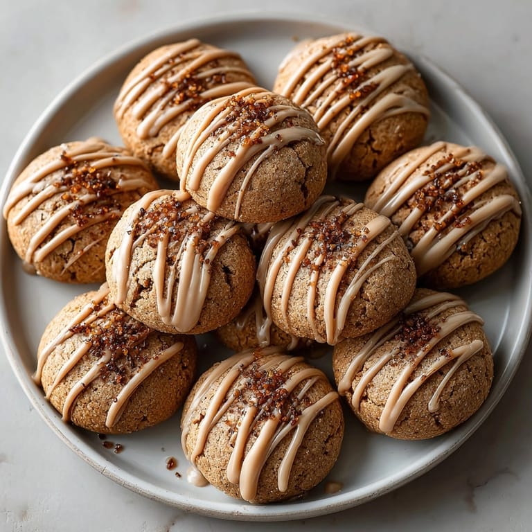 Beautiful overhead shot: a plate of delicious gingerbread latte cookies, the perfect holiday dessert.