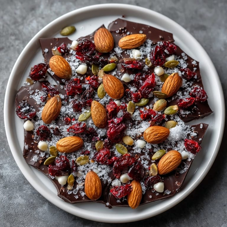 A baking sheet filled with freshly made, intensely flavored Ghost Pepper Chocolate Bark.