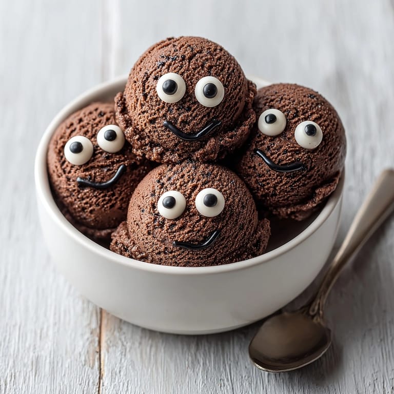 Scoops of Japanese-inspired Black Sesame Ice Cream, a visually striking, flavorful frozen dessert.