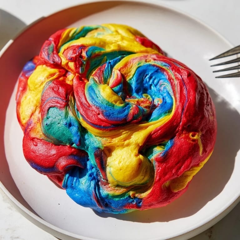 Delightful rainbow cloud bread, light and airy, perfect for fun party snacks.  