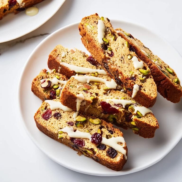 These twice-baked White Chocolate Cranberry Pistachio Biscotti are crunchy, sweet, and bursting with delicious flavors.