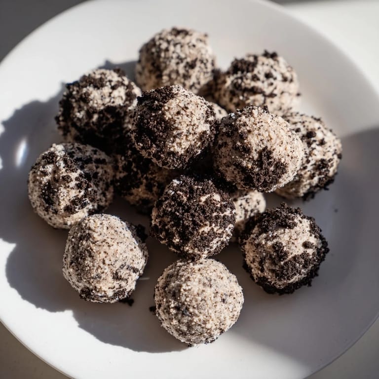 These Cream Cheese Oreo Protein Balls feature a delightful mix of flavors and textures, perfect for snacking.