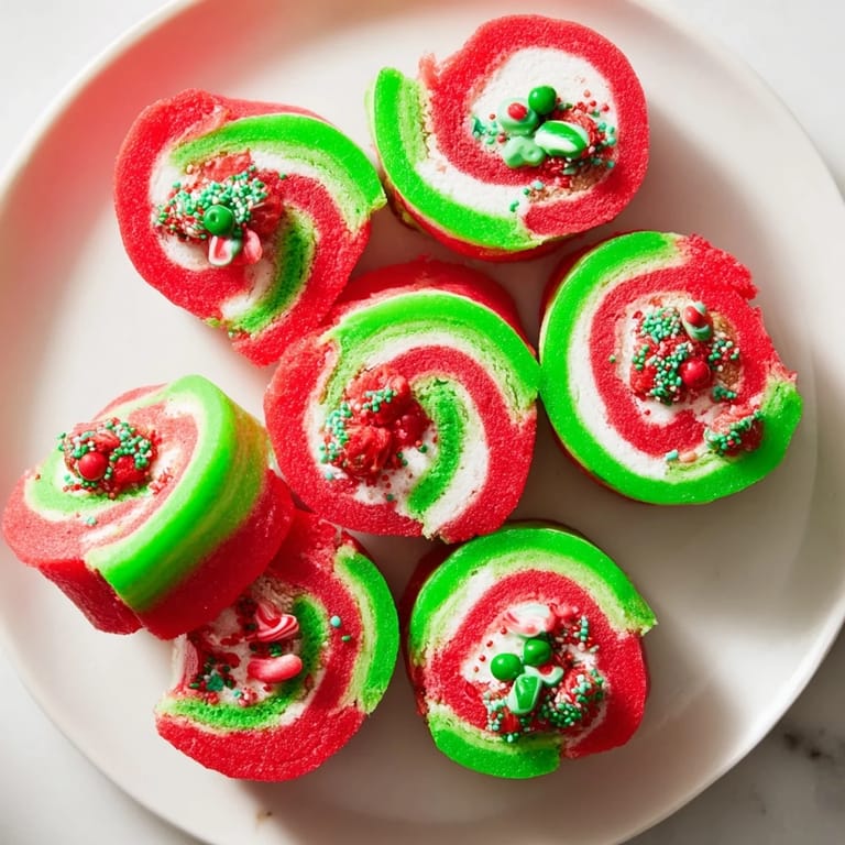 Sweet Christmas Fruit Rollup Sushi, ready to eat, showcases holiday candies and perfectly rolled wrappers.