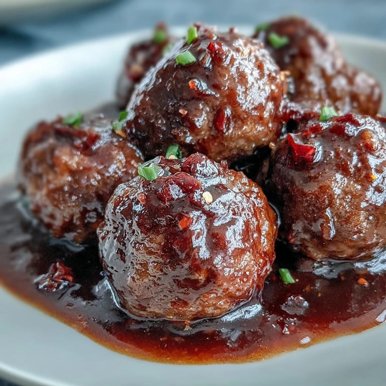 Easy Sweet and Sour Crock Pot Meatballs on a platter with toothpicks, glazed and sticky for game day snacking.