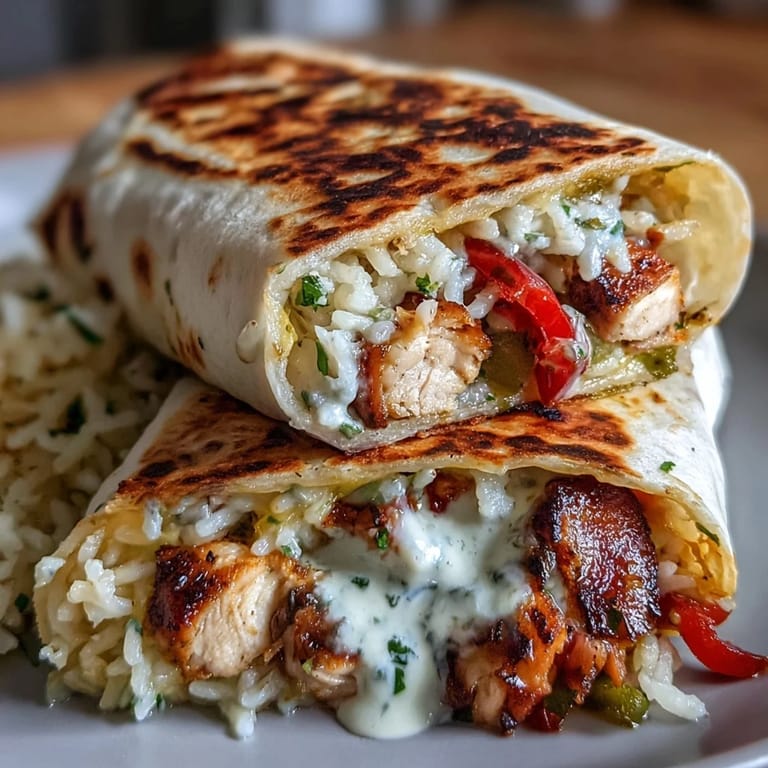 Hearty Chicken Bell Pepper Ranch Burritos filled with seasoned chicken, sautéed bell peppers, melted cheese, and rice for a satisfying meal.