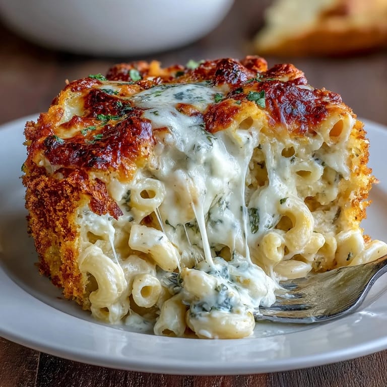 Oven-baked macaroni and cheese with a crispy panko topping, featuring velvety cheddar and Colby Jack sauce, ideal for family dinners.